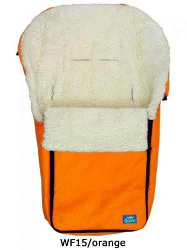 Winterfu�sack mit Schurwolle orange