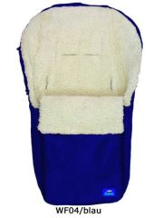 Winterfu�sack mit Schurwolle marine