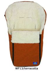 Winterfu�sack m. Schurwolle terracotta