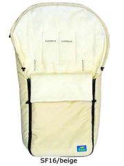 Winterfu�sack mit Schurwolle beige