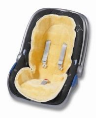 Baby Lammfell-Einlage f�r Autobabyschale