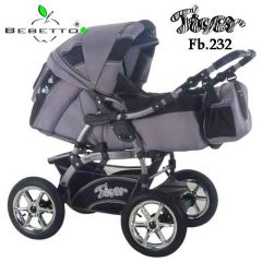 Bebetto Tiger Fb.232 silbergrau/schwarz