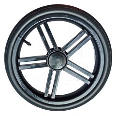 Kinderwagen Rad Comfort, Farbe schwarz, Reifengröße 12 Zoll, Reifen pannenfrei und kugelgelagert