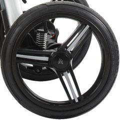 Bebetto Kinderwagen Rad Nico, Farbe schwarz, Reifengre 12 Zoll DIN 60 x 230, luftbereift und kugelgelagert
