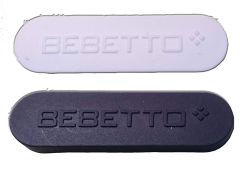 Bebetto Kinderwagen Logo fr Gabel /Schwenkrad in wei oder grau